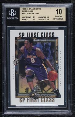 1999-00 SP Authentic - SP First Class #FC2 - Kobe Bryant [BGS 10 PRISTINE]