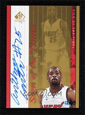 1999-00 SP Authentic - Sign of the Times - Gold #AC - Anthony Carter /25