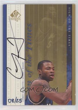1999-00 SP Authentic - Sign of the Times - Gold #CM - Corey Maggette /25