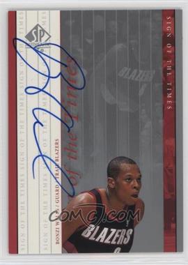 1999-00 SP Authentic - Sign of the Times #BW - Bonzi Wells