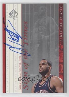1999-00 SP Authentic - Sign of the Times #JY - Jayson Williams