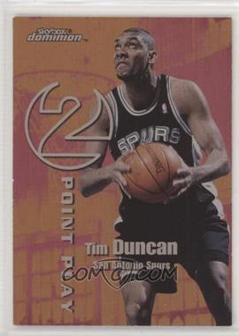 1999-00 Skybox Dominion - 2 Point Play - Plus #3TP - Tim Duncan, Kevin Garnett