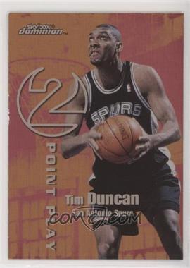 1999-00 Skybox Dominion - 2 Point Play - Plus #3TP - Tim Duncan, Kevin Garnett