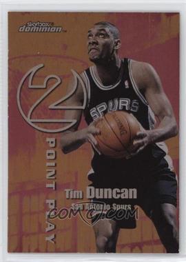 1999-00 Skybox Dominion - 2 Point Play - Plus #3TP - Tim Duncan, Kevin Garnett