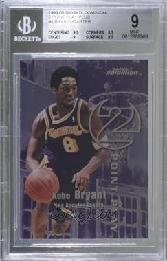 1999-00 Skybox Dominion - 2 Point Play - Plus #4TP - Vince Carter, Kobe Bryant [BGS 9 MINT]