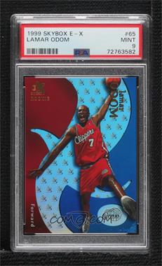 1999-00 Skybox E-X - [Base] #65 - Lamar Odom /3499 [PSA 9 MINT]