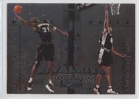 Kevin Garnett, Tim Duncan [EX to NM]