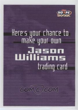 1999-00 Skybox NBA Hoops - Build Your Own Card Expired Redemption Form #_JAWI - Jason Williams