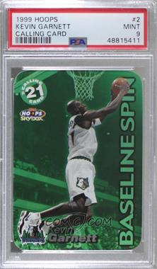 1999-00 Skybox NBA Hoops - Calling Card #2 CC - Kevin Garnett [PSA 9 MINT]