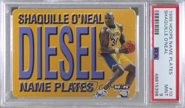 1999-00 Skybox NBA Hoops - Name Plates #10 NP - Shaquille O'Neal [PSA 9 MINT]