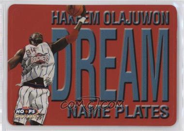 1999-00 Skybox NBA Hoops - Name Plates #5 NP - Hakeem Olajuwon