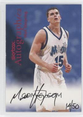 1999-00 Skybox Premium - Autographics - Century Marks Red Foil #_MAHA - Matt Harpring /50