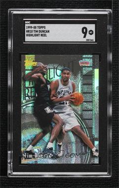 1999-00 Topps - Highlight Reels #HR10 - Tim Duncan [SGC 9 MINT]