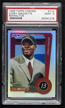 1999-00 Topps Chrome - [Base] - Refractor #112 - Corey Maggette [PSA 9 MINT]