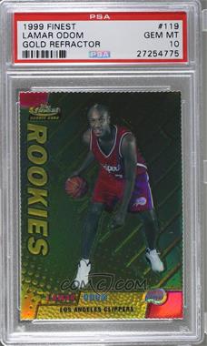 1999-00 Topps Finest - [Base] - Gold Refractor #119 - Lamar Odom /100 [PSA 10 GEM MT]