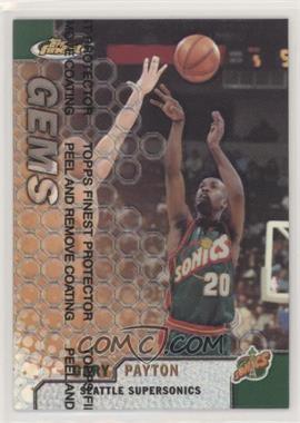 1999-00 Topps Finest - [Base] - Refractor #105 - Gary Payton