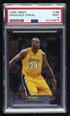 1999-00 Topps Finest - [Base] #186 - Shaquille O'Neal [PSA 9 MINT]