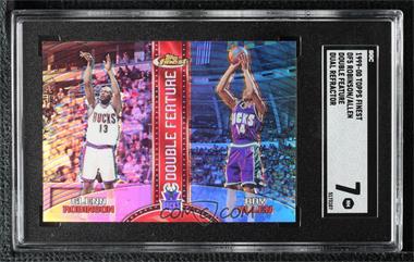 1999-00 Topps Finest - Double Feature - Dual Refractor #DF5 - Glenn Robinson, Ray Allen [SGC 7 NM]