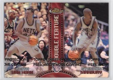 1999-00 Topps Finest - Double Feature - Dual Refractor #DF7 - Keith Van Horn, Stephon Marbury