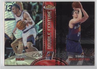 1999-00 Topps Finest - Double Feature - Refractor Left #DF12 - Jason Kidd, Tom Gugliotta