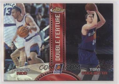 1999-00 Topps Finest - Double Feature - Refractor Left #DF12 - Jason Kidd, Tom Gugliotta