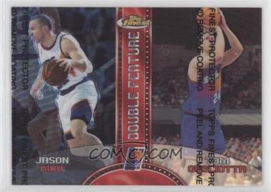 1999-00 Topps Finest - Double Feature - Refractor Right #DF12 - Jason Kidd, Tom Gugliotta [EX to NM]