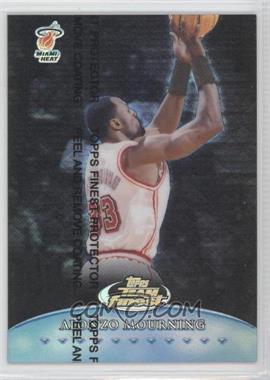 1999-00 Topps Finest - Team Finest - Blue Refractor #TF11 - Alonzo Mourning /150