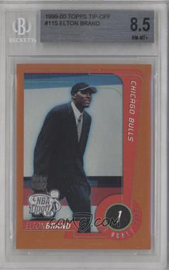 1999-00 Topps NBA Tipoff - [Base] #115 - Elton Brand [BGS 8.5 NM‑MT+]