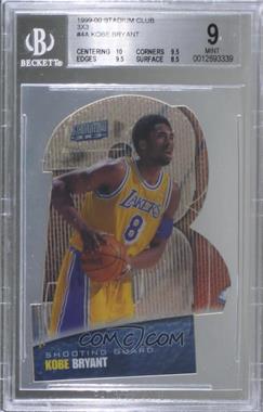 1999-00 Topps Stadium Club - 3x3 - Luminous #3x3/4A - Kobe Bryant [BGS 9 MINT]