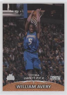 1999-00 Topps Stadium Club - [Base] #189 - 1999 NBA Draft Pick - William Avery