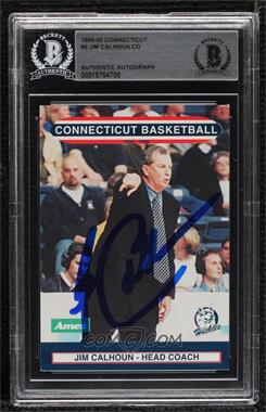 1999-00 University of Connecticut Huskies Team Issue - [Base] #_JICA - Jim Calhoun [BAS BGS Authentic]