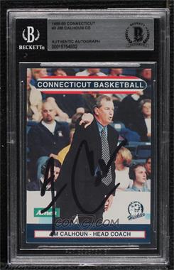 1999-00 University of Connecticut Huskies Team Issue - [Base] #_JICA - Jim Calhoun [BAS BGS Authentic]