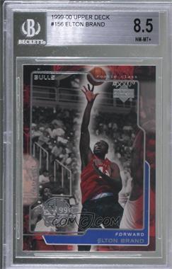 1999-00 Upper Deck - [Base] #156 - Elton Brand [BGS 8.5 NM‑MT+]