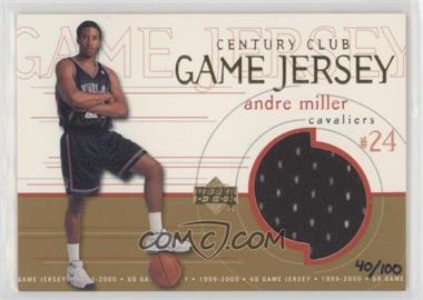 1999-00 Upper Deck - Game Jersey - Century Club #GJ45 - Andre Miller /100