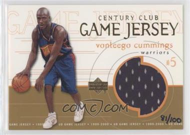 1999-00 Upper Deck - Game Jersey - Century Club #GJ52 - Vonteego Cummings /100