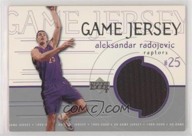 1999-00 Upper Deck - Game Jersey #GJ26 - Aleksandar Radojevic