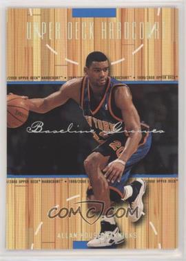 1999-00 Upper Deck Hardcourt - [Base] - Rainbow Baseline Grooves #36 - Allan Houston /500