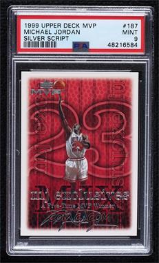 1999-00 Upper Deck MVP - [Base] - Silver Script #187 - Michael Jordan [PSA 9 MINT]