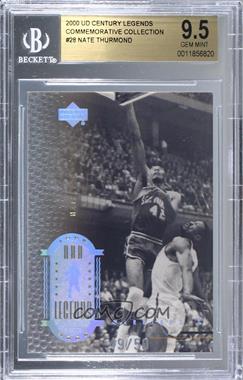 1999-00 Upper Deck NBA Legends - [Base] - Commemorative Collection #28 - Nate Thurmond /50 [BGS 9.5 GEM MINT]