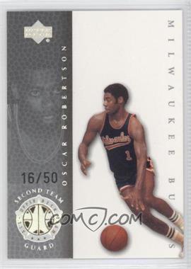 1999-00 Upper Deck NBA Legends - [Base] - Commemorative Collection #78 - Oscar Robertson /50