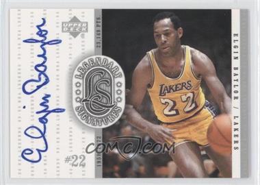 1999-00 Upper Deck NBA Legends - Legendary Signatures #EB - Elgin Baylor