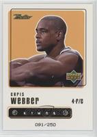 Chris Webber #/250