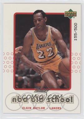 1999-00 Upper Deck Retro - Old School/New School - Parallel #S7 - Elgin Baylor /500