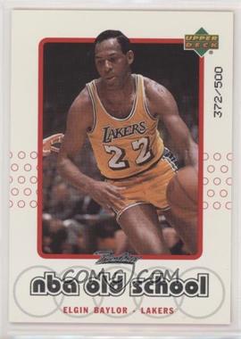 1999-00 Upper Deck Retro - Old School/New School - Parallel #S7 - Elgin Baylor /500