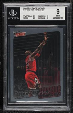 1999-00 Upper Deck Ultimate Victory - [Base] #107 - Michael Jordan [BGS 9 MINT]