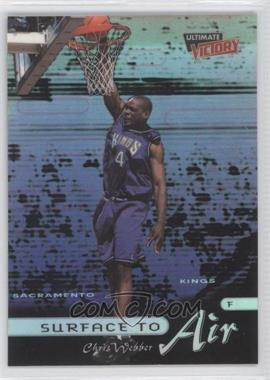 1999-00 Upper Deck Ultimate Victory - Surface to Air #SA9 - Chris Webber