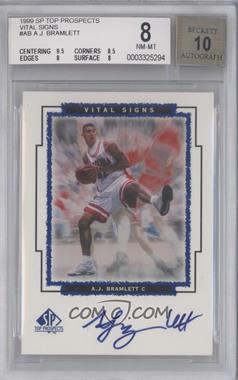 1999 SP Top Prospects - Vital Signs #AB - A.J. Bramlett [BGS 8 NM‑MT]