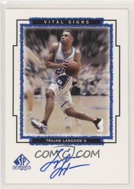 1999 SP Top Prospects - Vital Signs #TL - Trajan Langdon