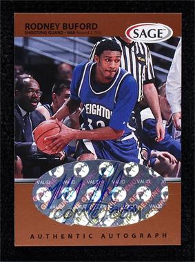 1999 Sage - Autographs - Bronze #A10 - Rodney Buford /650