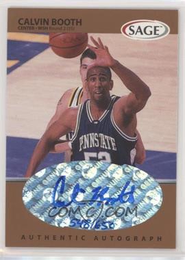 1999 Sage - Autographs - Bronze #A6 - Calvin Booth /650